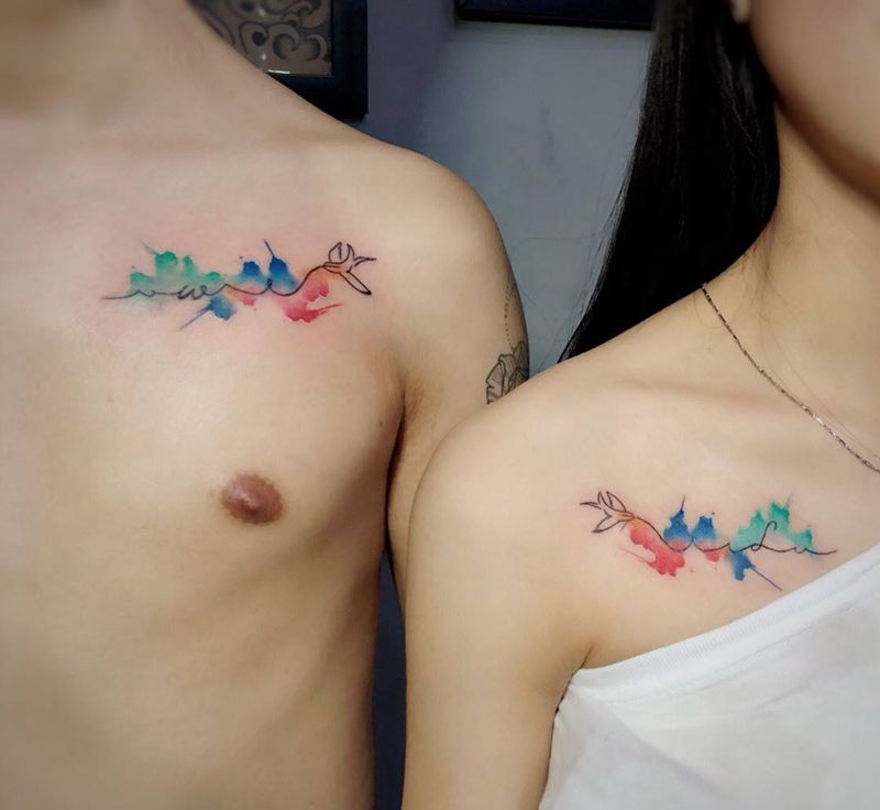 泼墨英文纹身图片