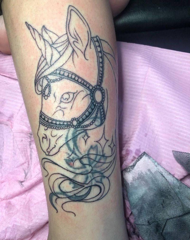 独角兽纹身图片