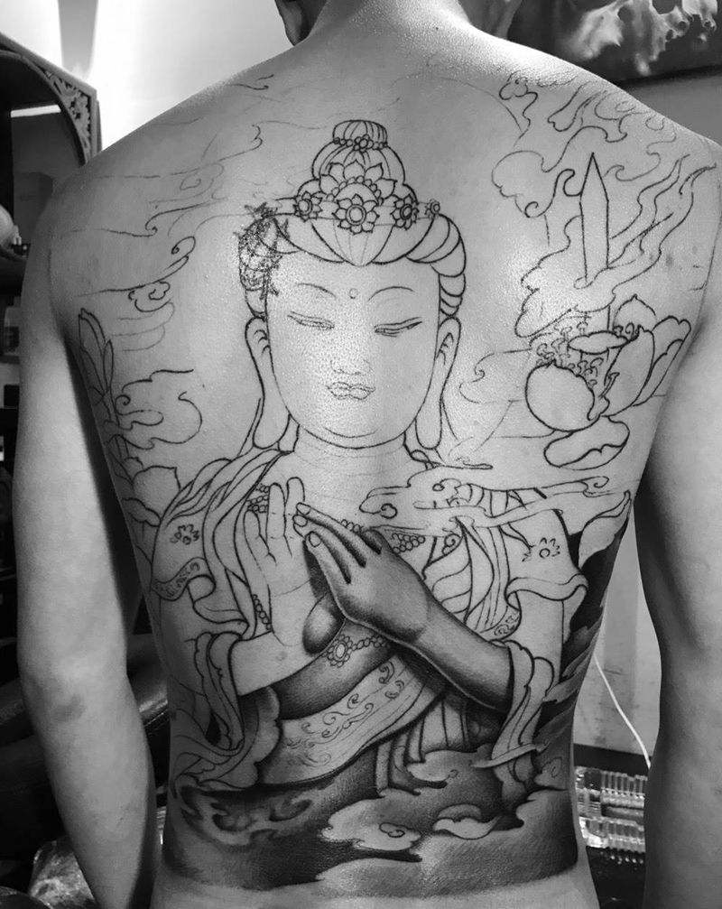 未完成纹身图片