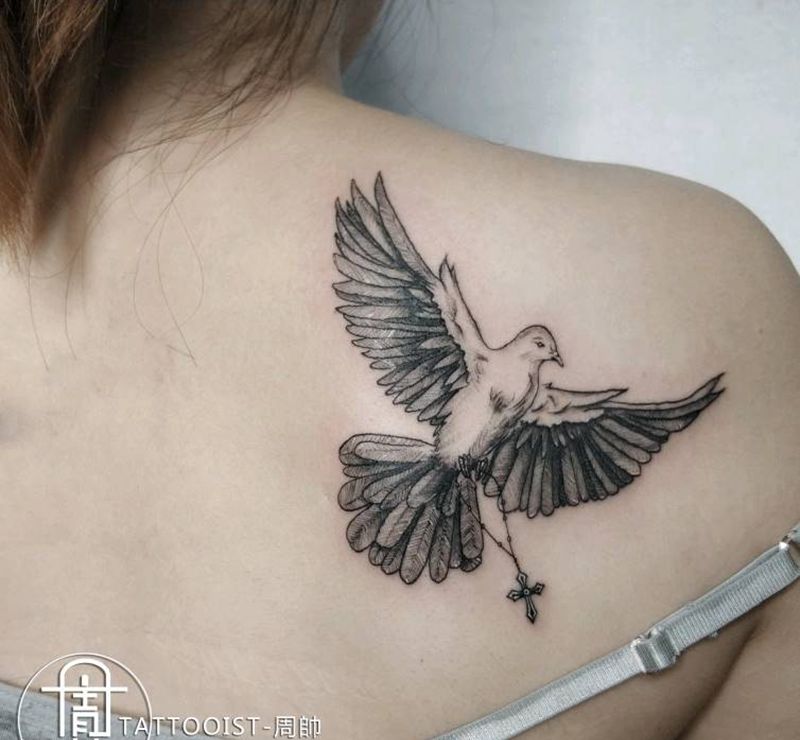 鸽子纹身图片