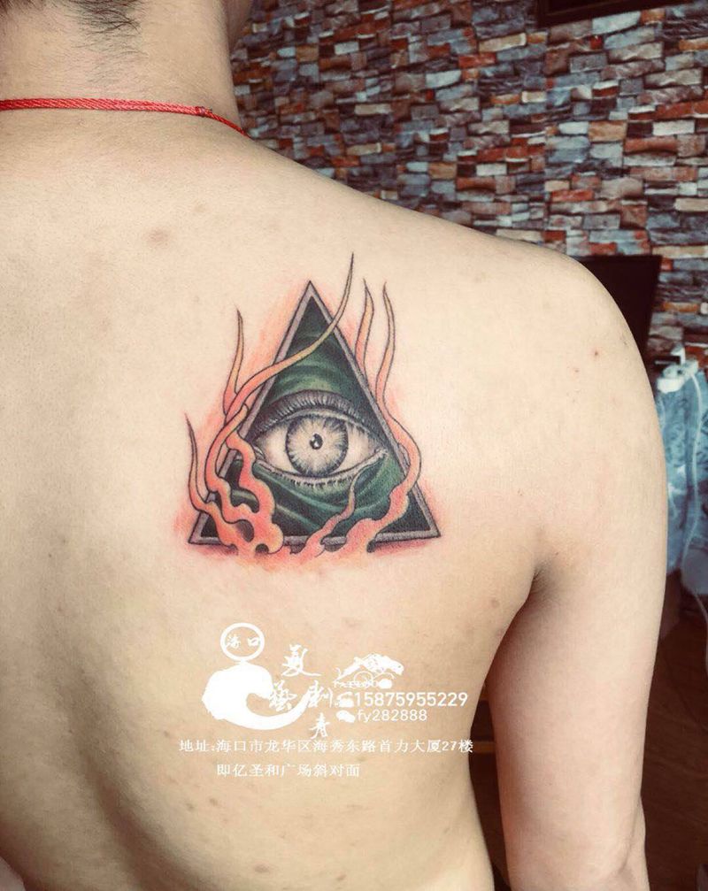 眼纹身图片_欧美写实纹身图案