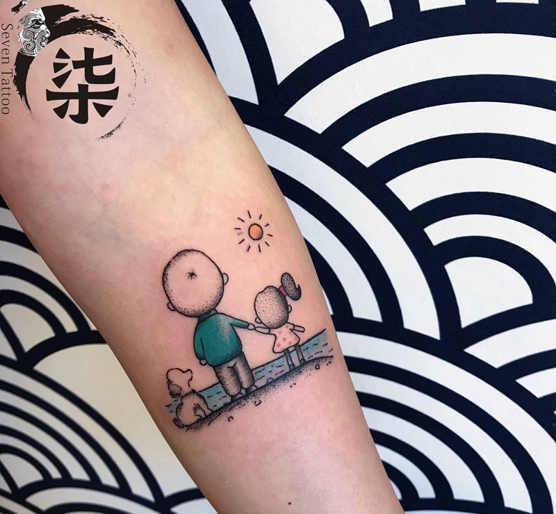 小可爱纹身图片_手臂纹身图案