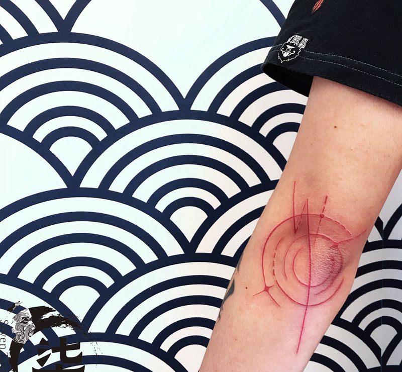 客人自己画的图纹身图片_手臂纹身图案