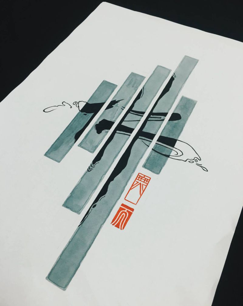 佛纹身图片_水墨纹身图案