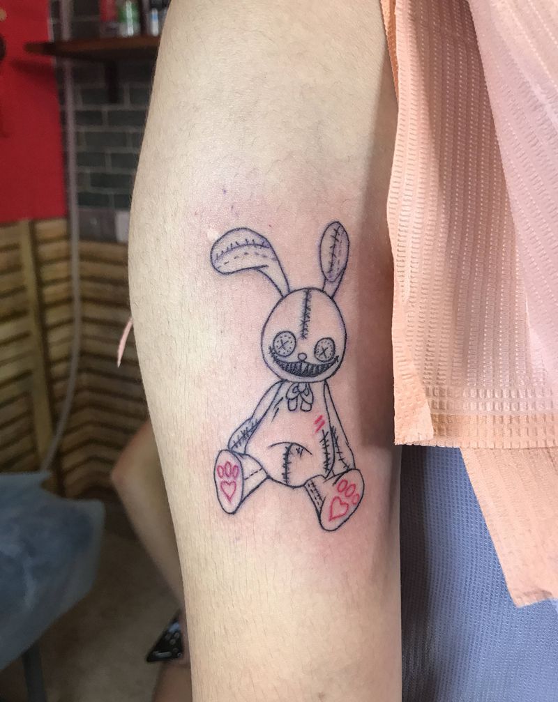 暗黑兔纹身图片_Old School纹身图案