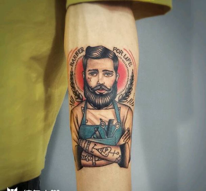 oldschool纹身图片_手臂欧美原创重庆成品纹身图案