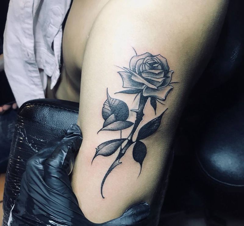 花（覆盖）纹身图片