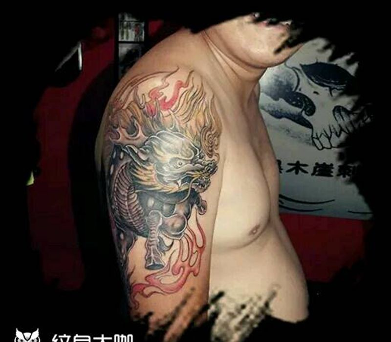 麒麟纹身图片