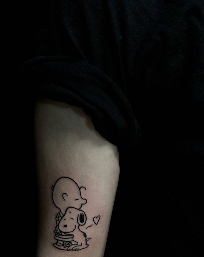 史努比纹身图片