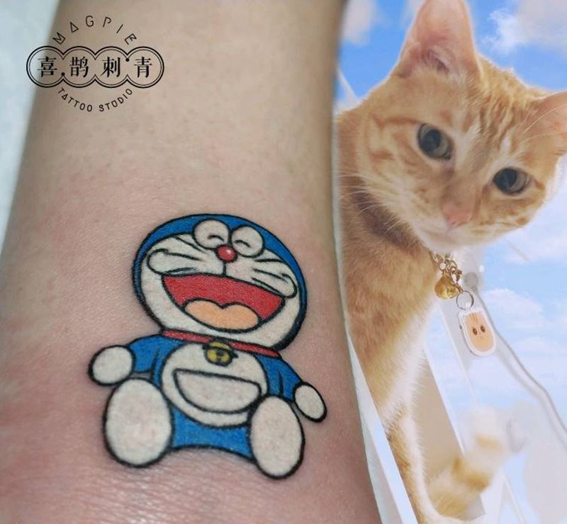 小叮当纹身图片_手臂纹身图案