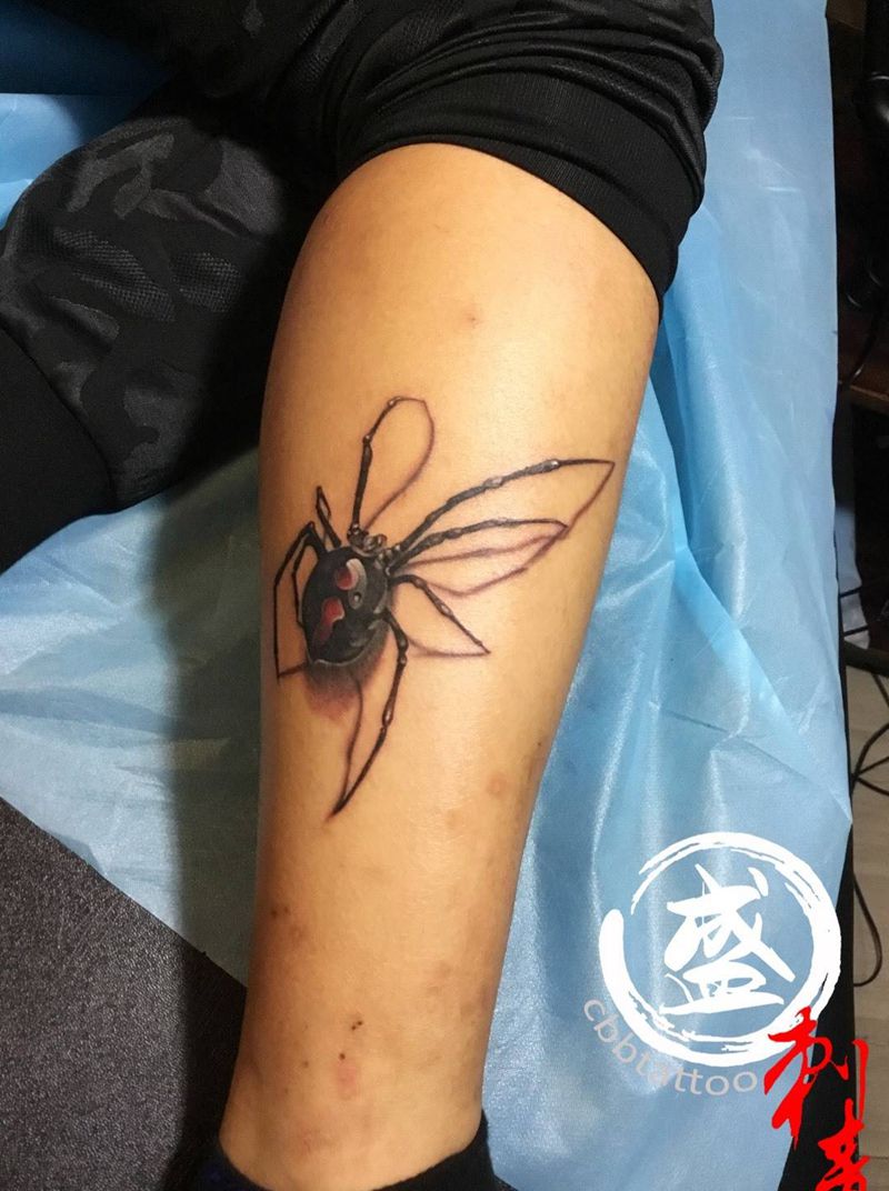 小蜘蛛纹身图片