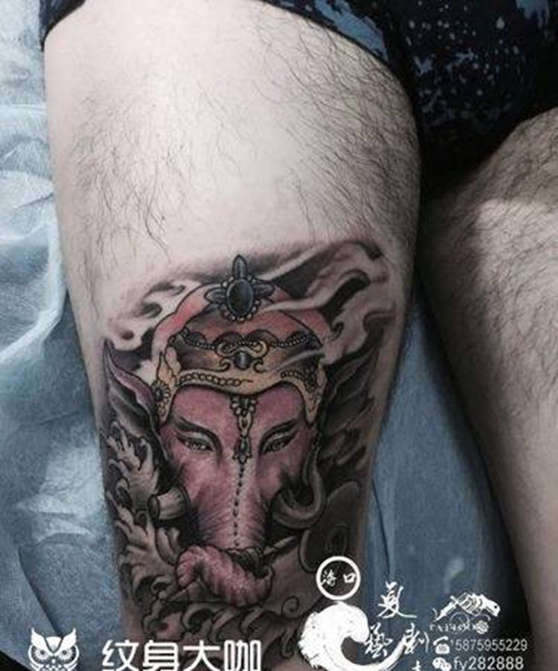 象神纹身图片