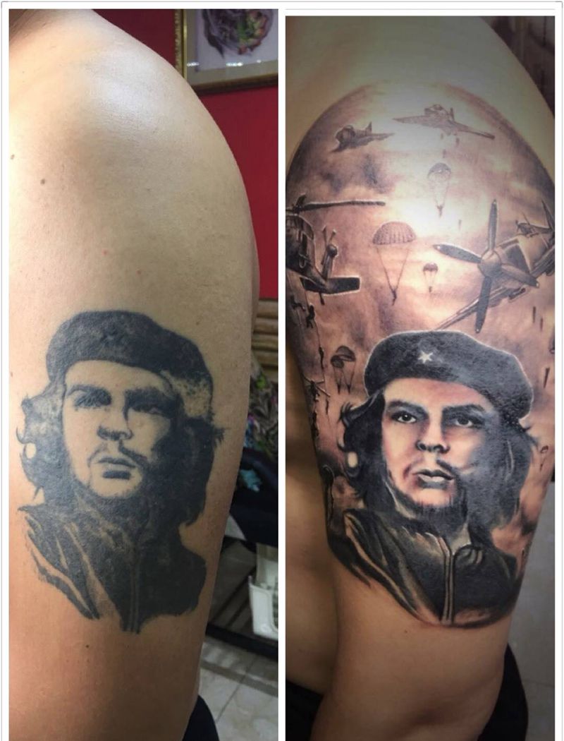 旧图修改纹身图片_成品手臂欧美人物原创纹身图案