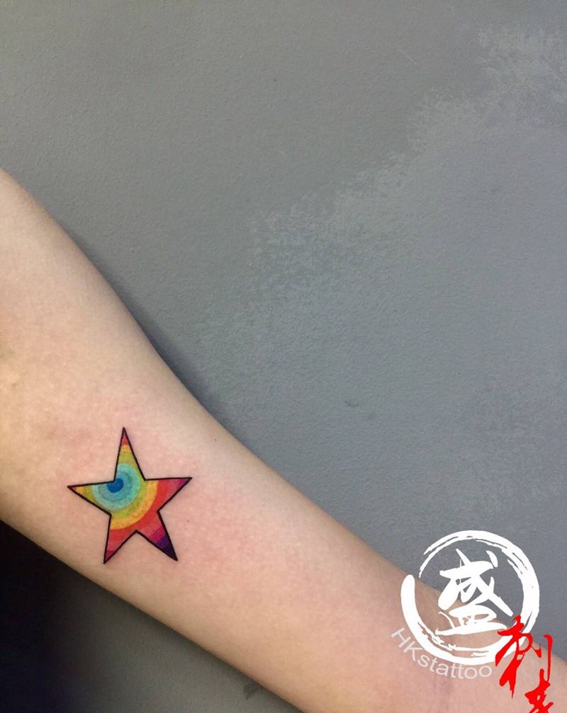 五角星纹身图片