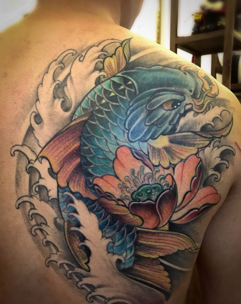 鲤鱼纹身图片