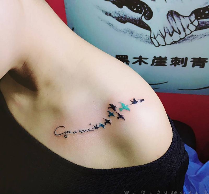 小清新纹身图片