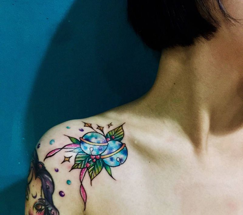 星空小铃铛纹身图片