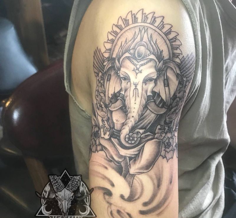 象神纹身图片