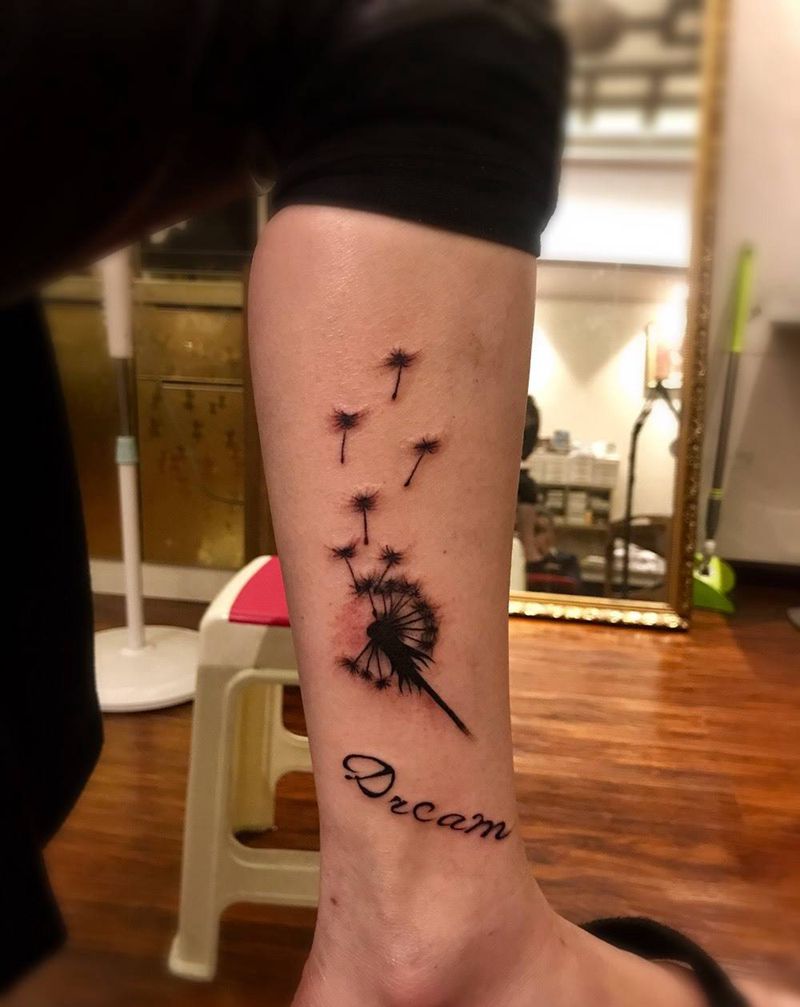 蒲公英纹身图片