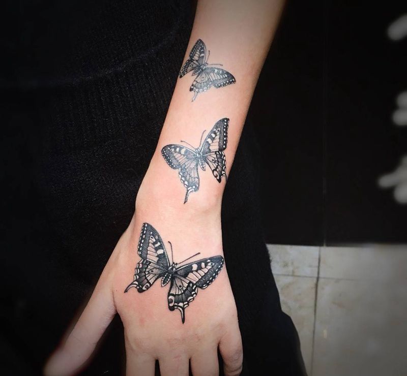 蝴蝶纹身图片