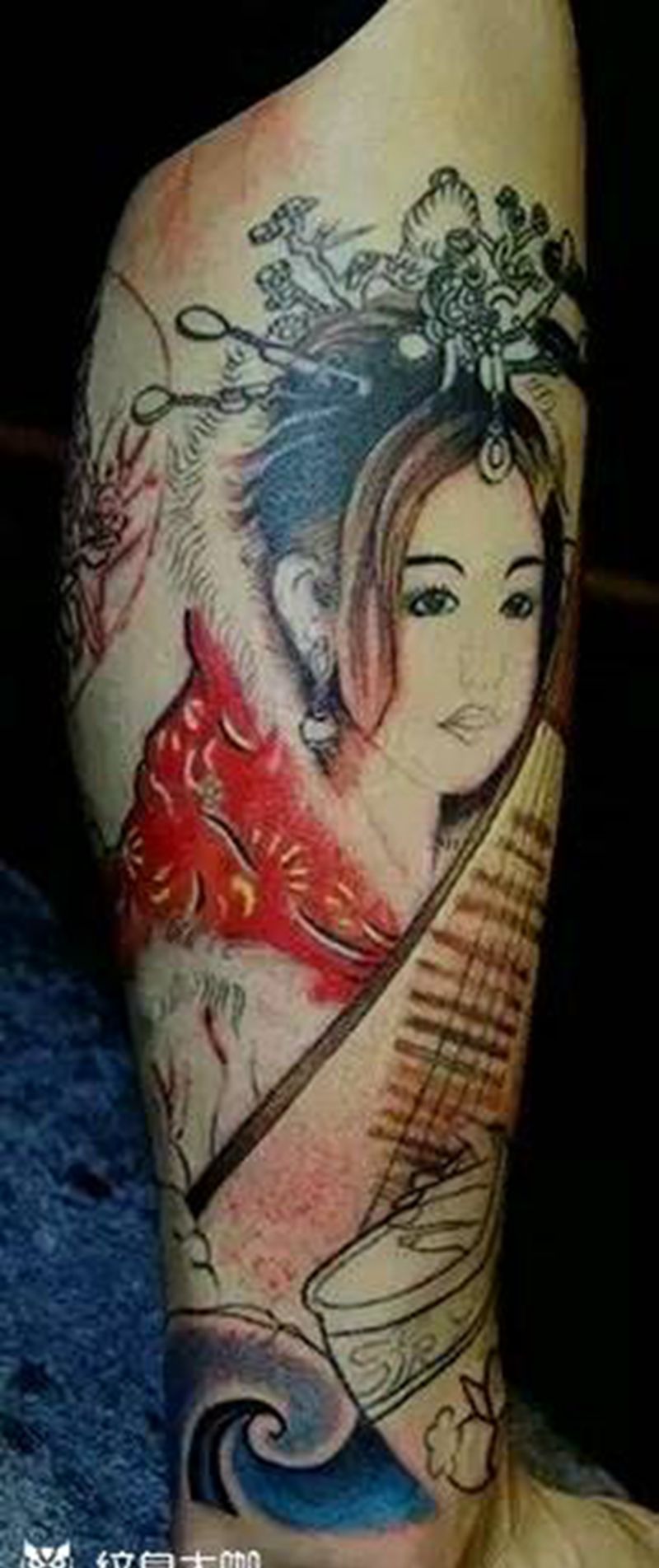 王昭君纹身图片