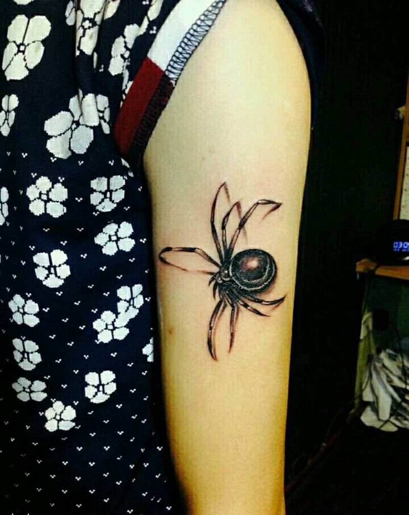 3D蜘蛛纹身图片