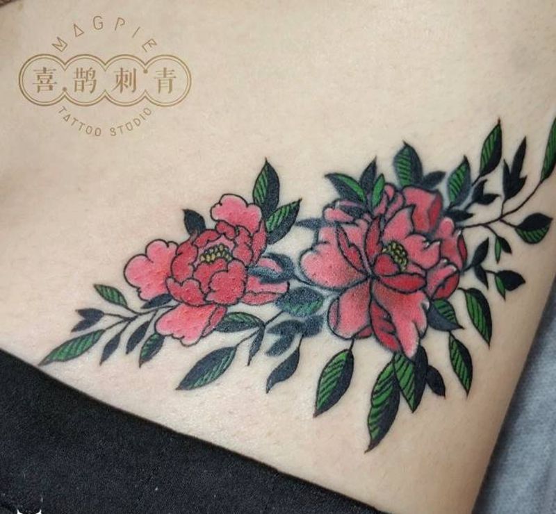 修改遮盖纹身图片_腰部纹身图案