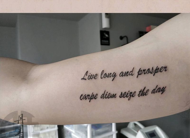 英文纹身图片_手臂清新字符原创成品纹身图案