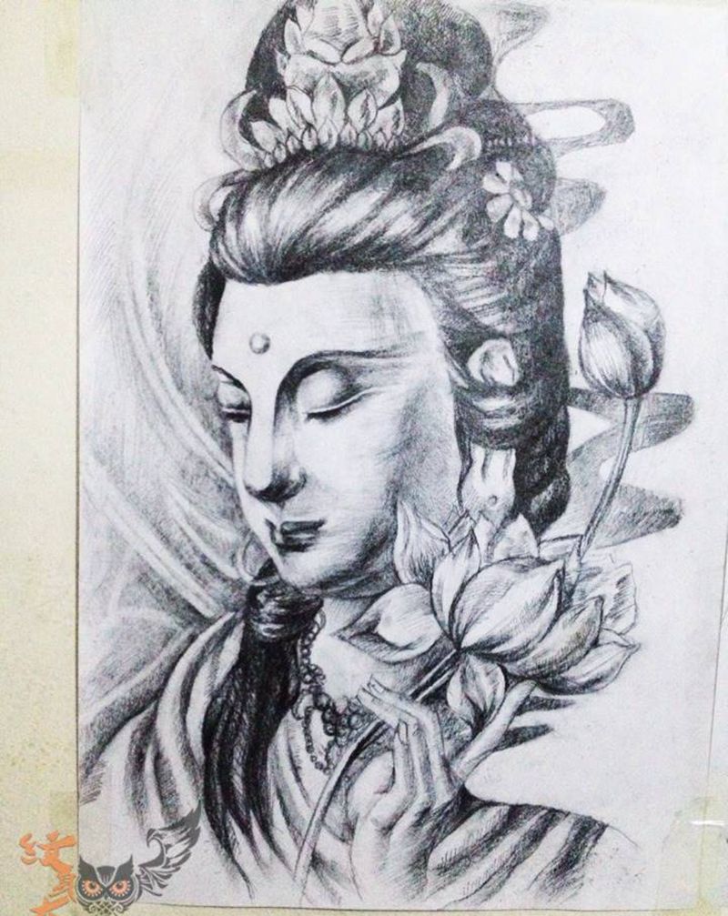 绘画手稿纹身图片