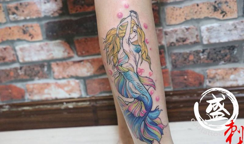 美人鱼纹身图片