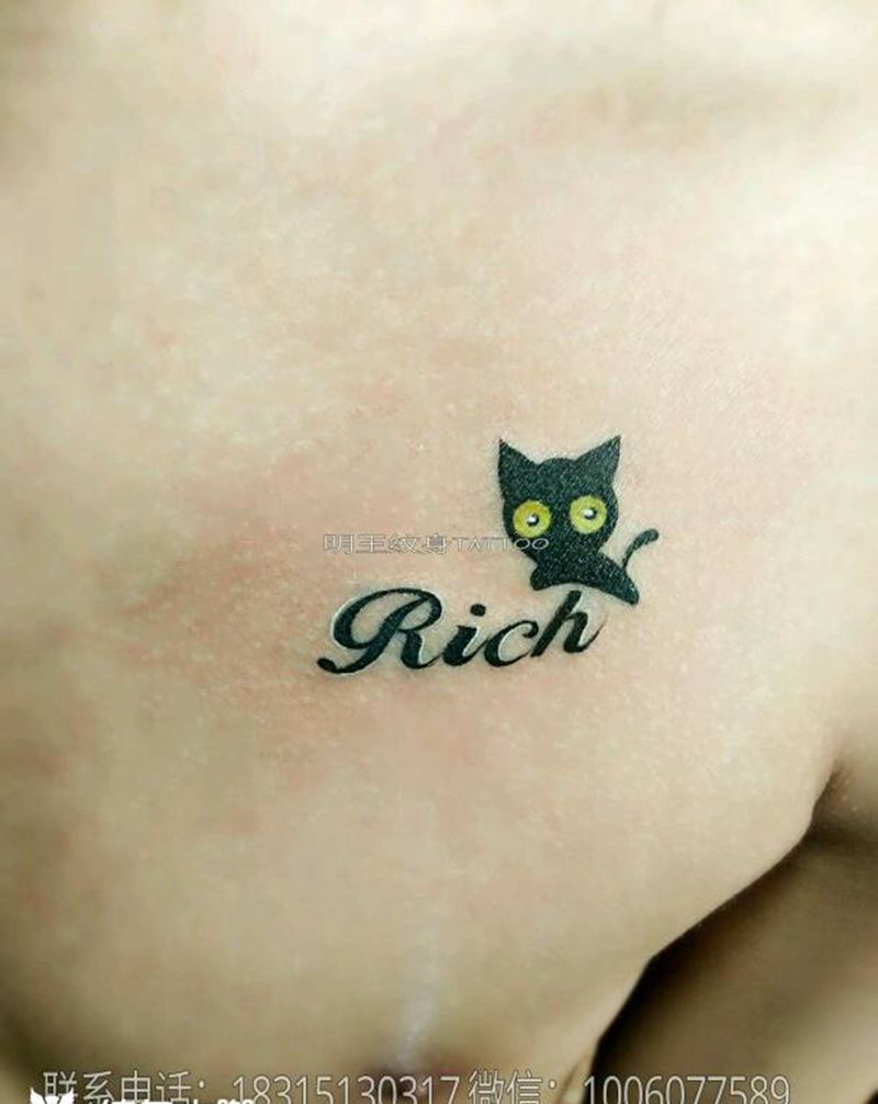 小猫咪！纹身图片