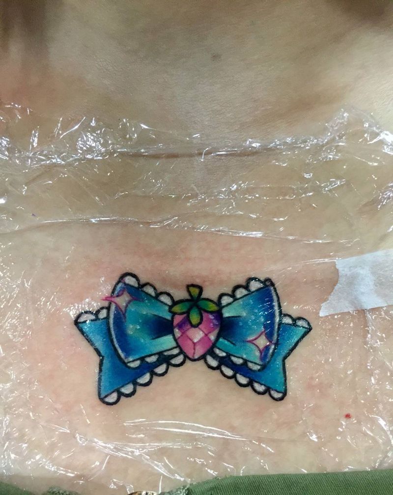小蝴蝶结纹身图片
