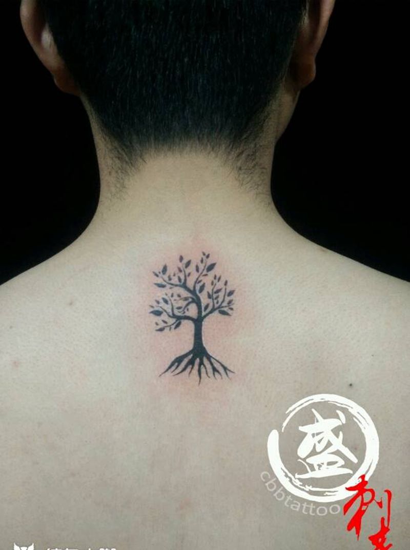 小树纹身图片