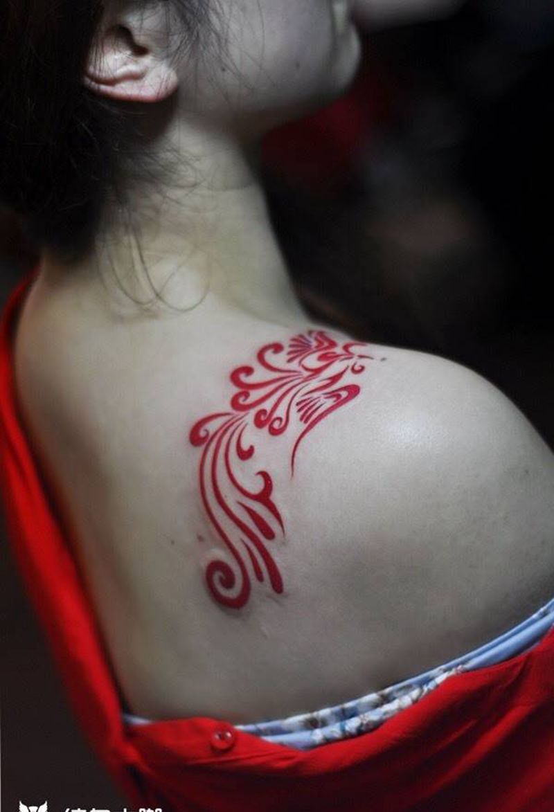 凤凰图腾纹身纹身图片_图腾重庆纹身图案