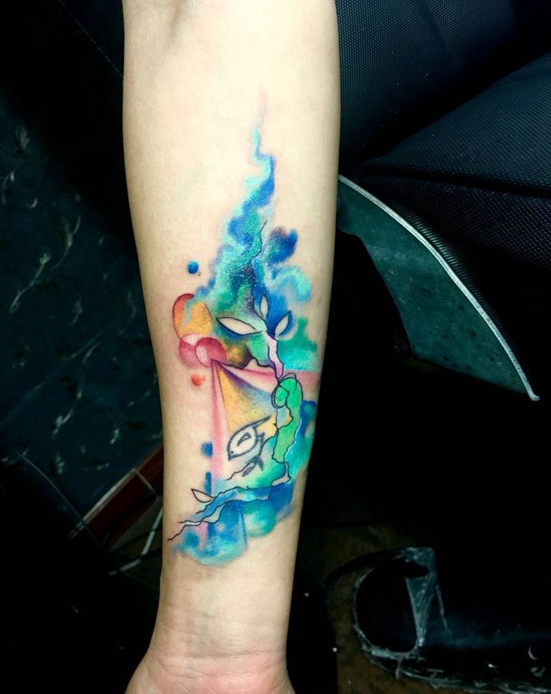 意境纹身纹身图片_手臂清新原创重庆纹身图案