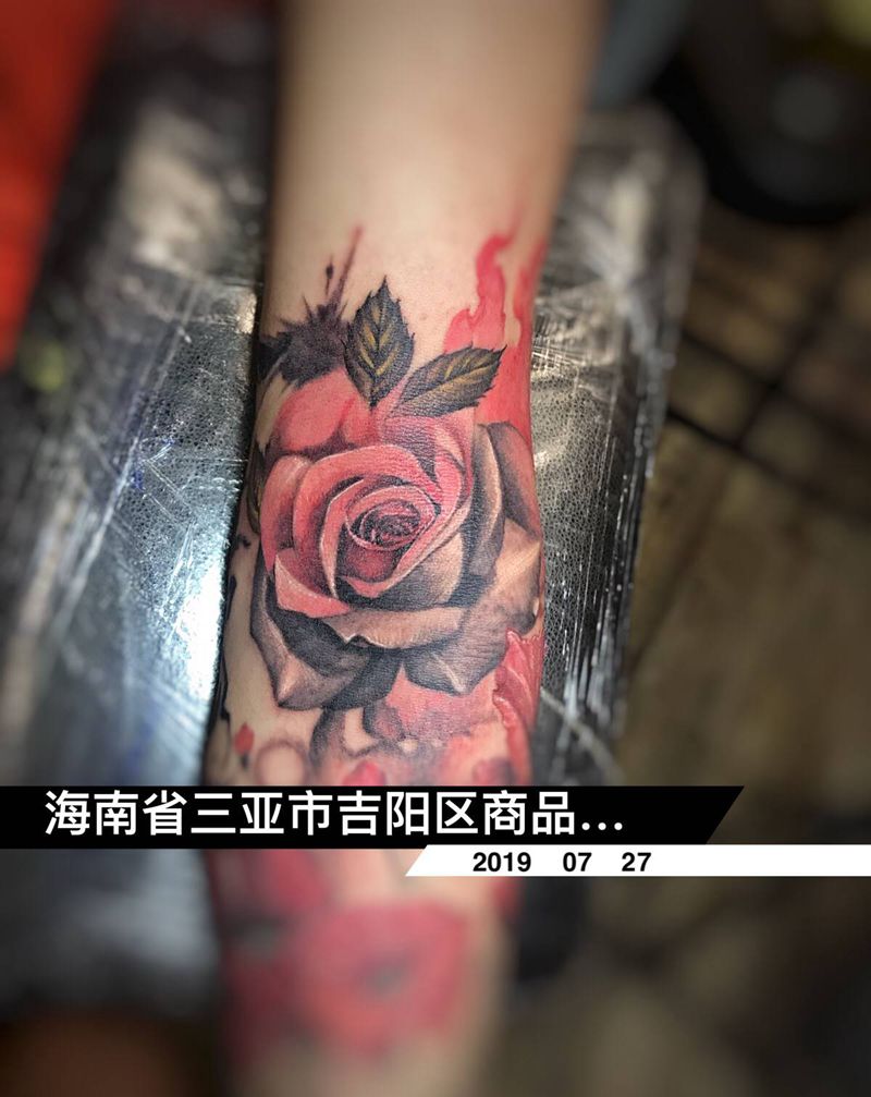 花纹身图片_手臂纹身图案