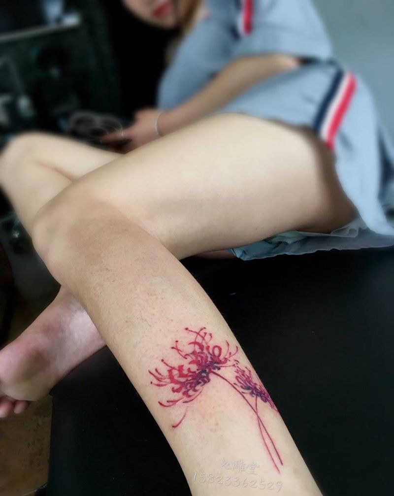 脚上小纹身纹身图片_腿部字符植物重庆重庆刺青图案纹身图案