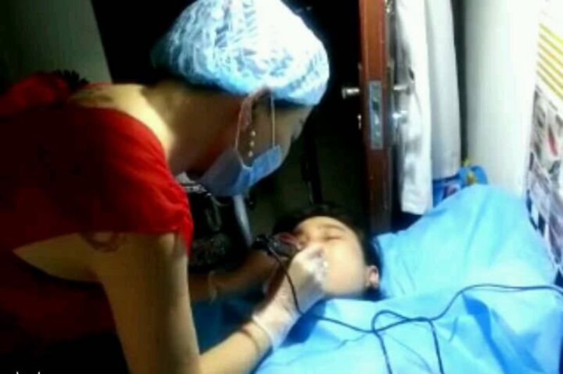 半永久雾眉，美瞳线，嘴唇纹身图片_原创纹身图案