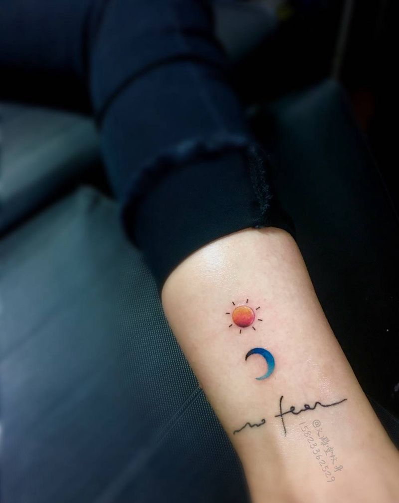 脚踝小纹身纹身图片_脚部清新重庆刺青重庆图案Tattoo纹身图案