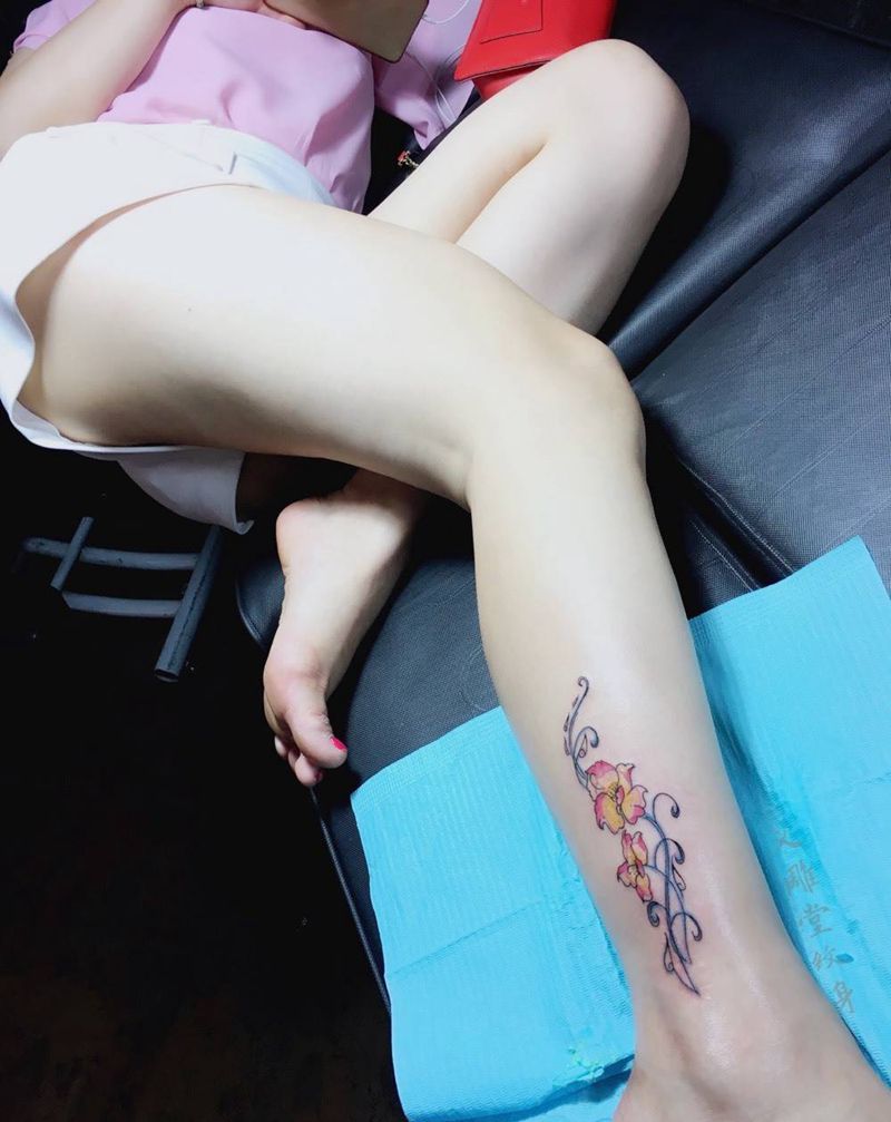 小清新纹身纹身图片_脚部清新重庆重庆刺青图案Tattoo纹身图案