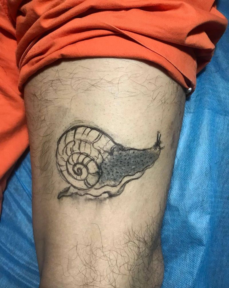 蜗牛纹身图片