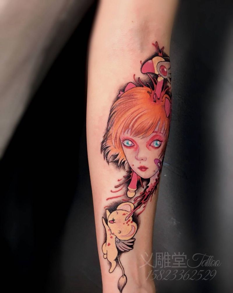 彩色小图作品纹身图片_手部New School水彩重庆重庆刺青纹身图案