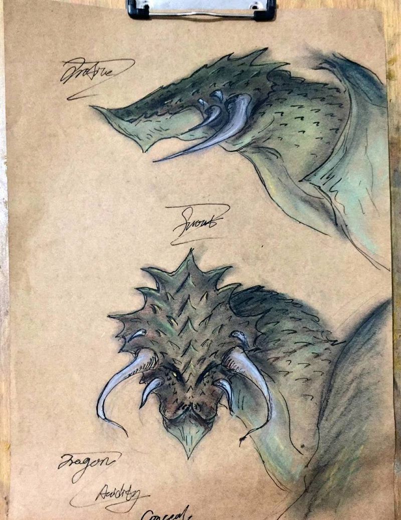 西方龙系列之绿龙，隐秘危险的家纹身图片_图腾纹身图案