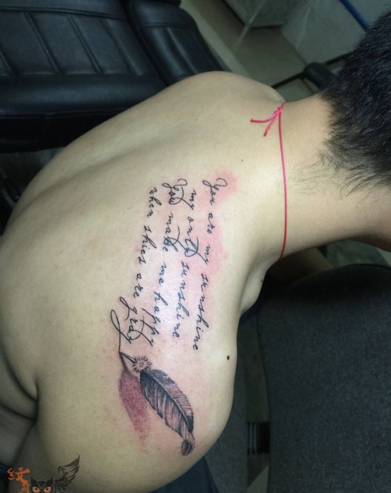 文字一打纹身图片