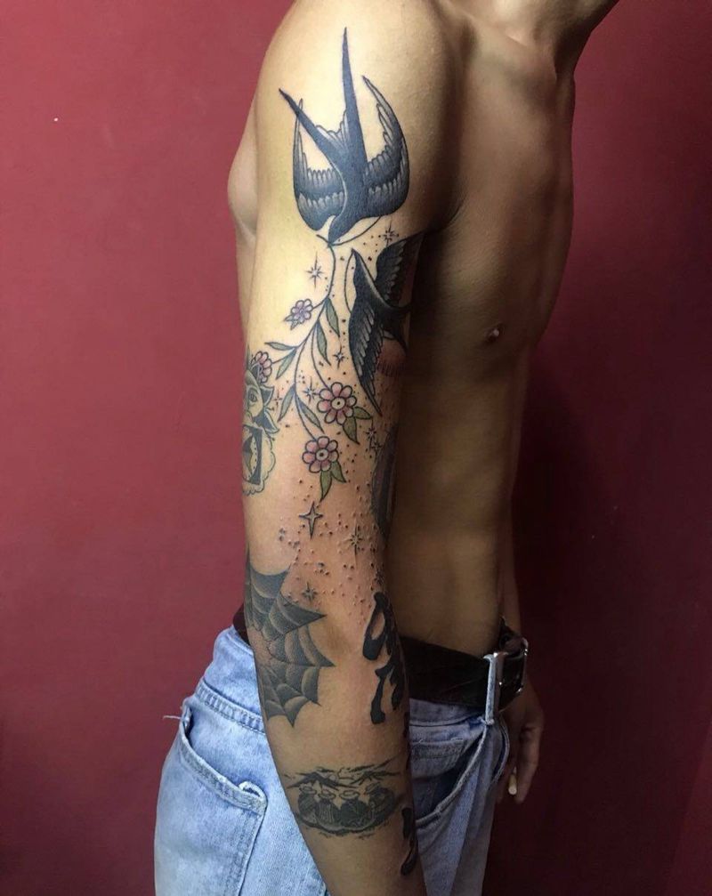 戏如人生纹身图片