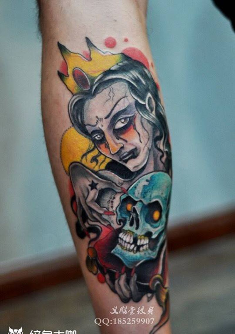 new school  tattoo纹身图片_欧美人物重庆重庆刺青图案纹身图案