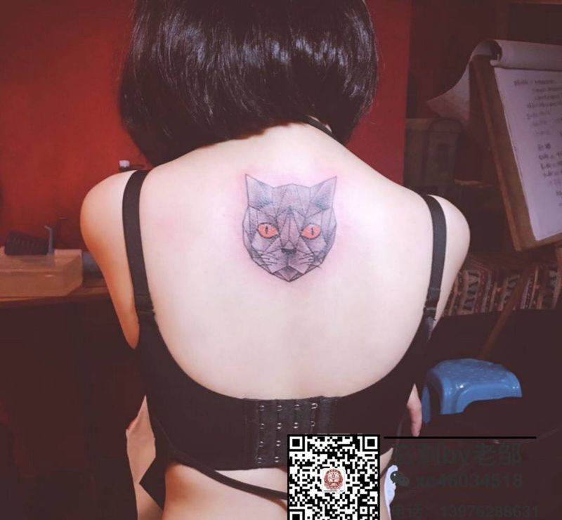 猫纹身图片