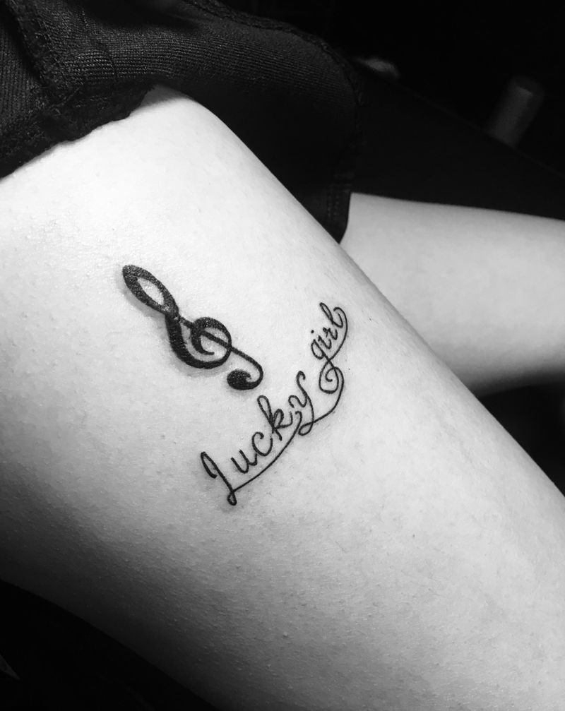 小清新的纹身纹身图片_清新腿部重庆重庆刺青图案纹身图案