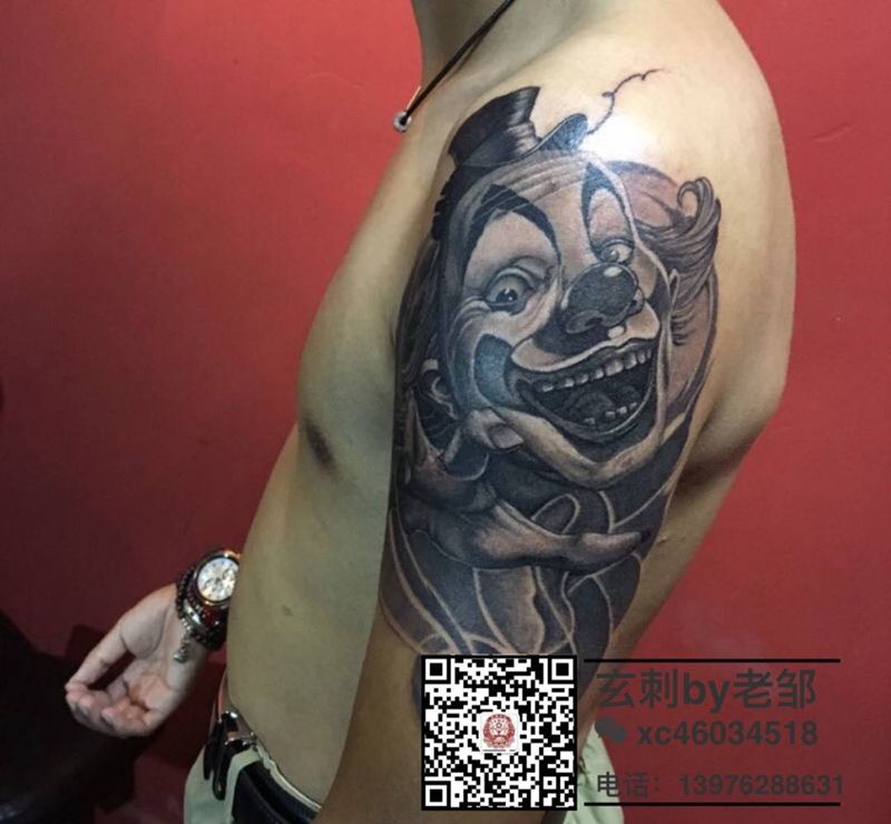 小丑纹身图片