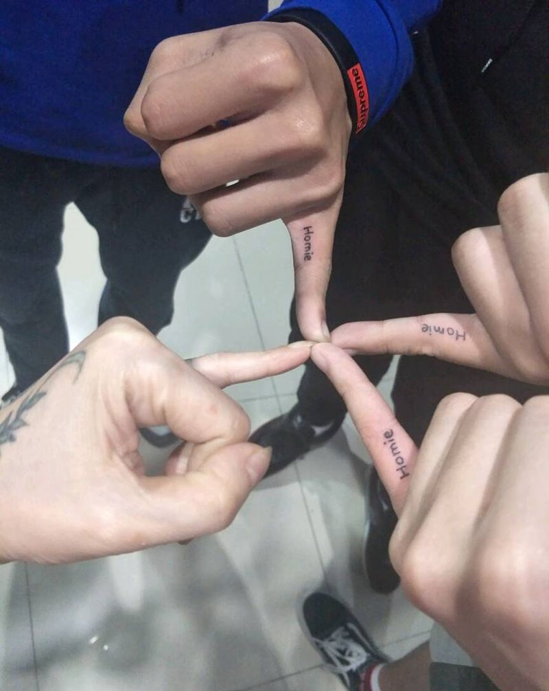 石头剪子布作品，很好看，很清新纹身图片